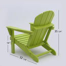 Classic Solid All-weather Folding Plastic Adirondack Chair - Atlantic Fine Furniture Inc
