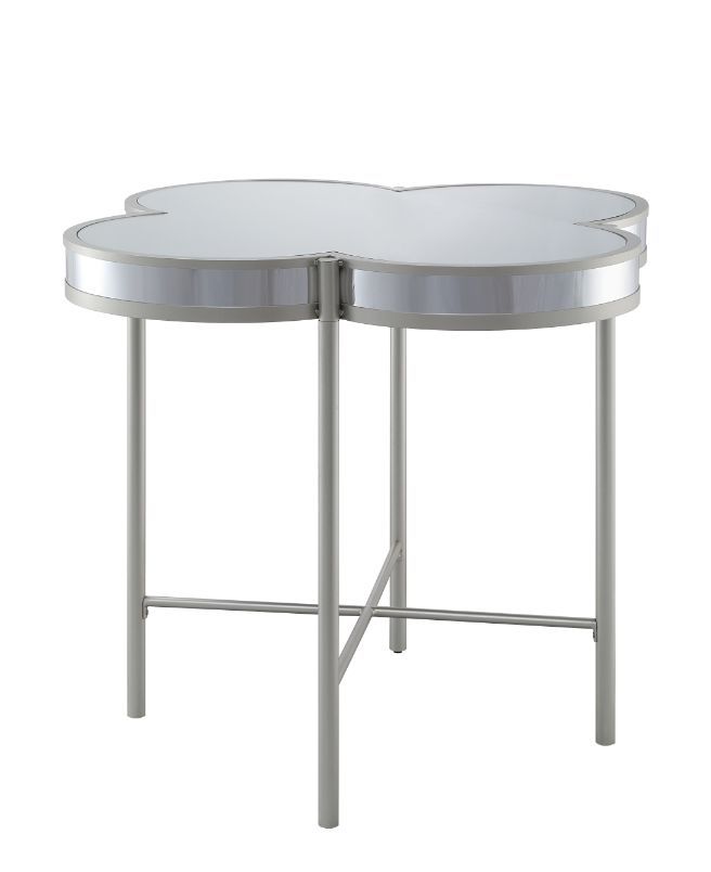 Clover - Counter Height Table - Silver & Champagne Finish