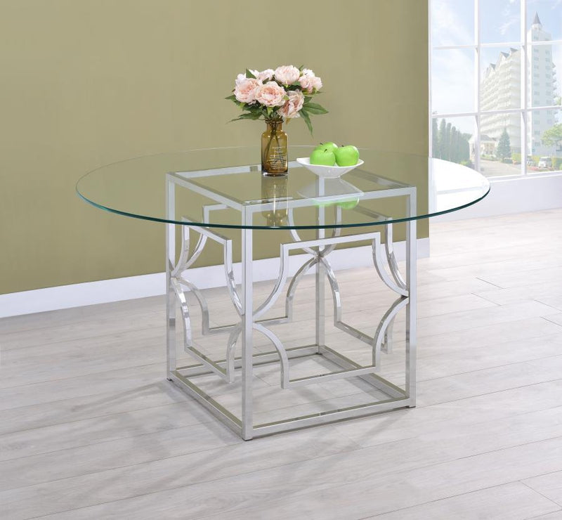 Starlight - Round Glass Top Dining Table