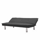Grey Fabric Sofa Bed ， Convertible Folding Futon Sofa Bed Sleeper for Home Living Room . - Atlantic Fine Furniture Inc