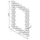 Pamela - Rectangular Frameless Wall Mirror - Silver - Atlantic Fine Furniture Inc