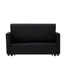 Modern Velvet Convertible Loveseat Sleeper Sofa Couch with Adjustable Backrest, 2 Seater Sofa With Pull-Out Bed with 2 Lumbar Pillows For Small Living Room & Apartment - Atlantic Fine Furniture Inc