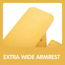 TALE Adirondack Chair Backyard Furniture Painted Seating with Cup Holder All-Weather and Fade-Resistant Plastic Wood for Lawn Outdoor Patio Deck Garden Porch Lawn Furniture Chairs Yellow - Atlantic Fine Furniture Inc