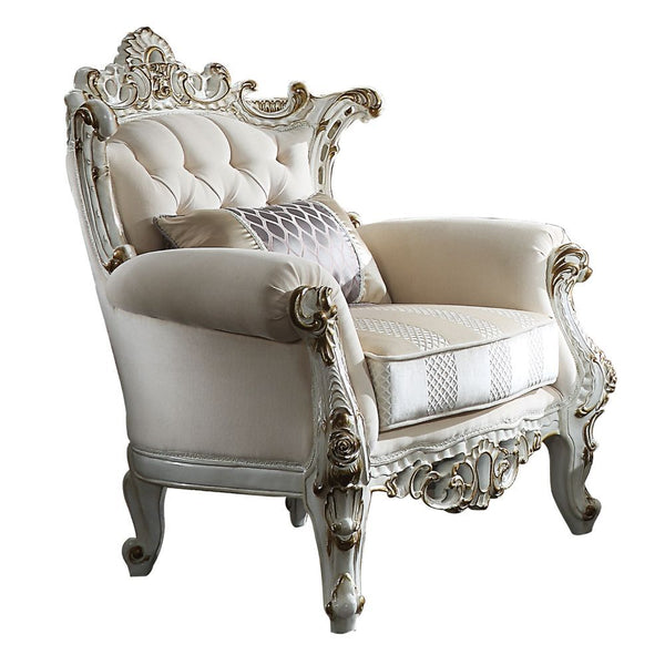 Picardy II - Chair - Fabric & Antique Pearl - Atlantic Fine Furniture Inc