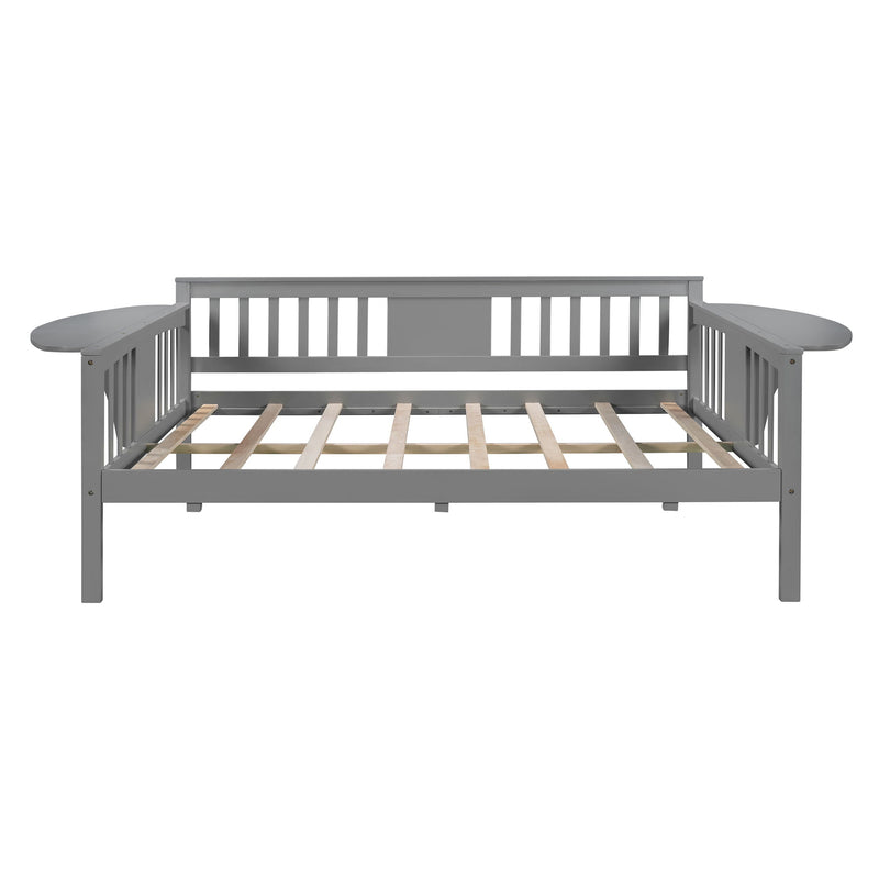 Full Daybed - Wood Slat Support - Gray