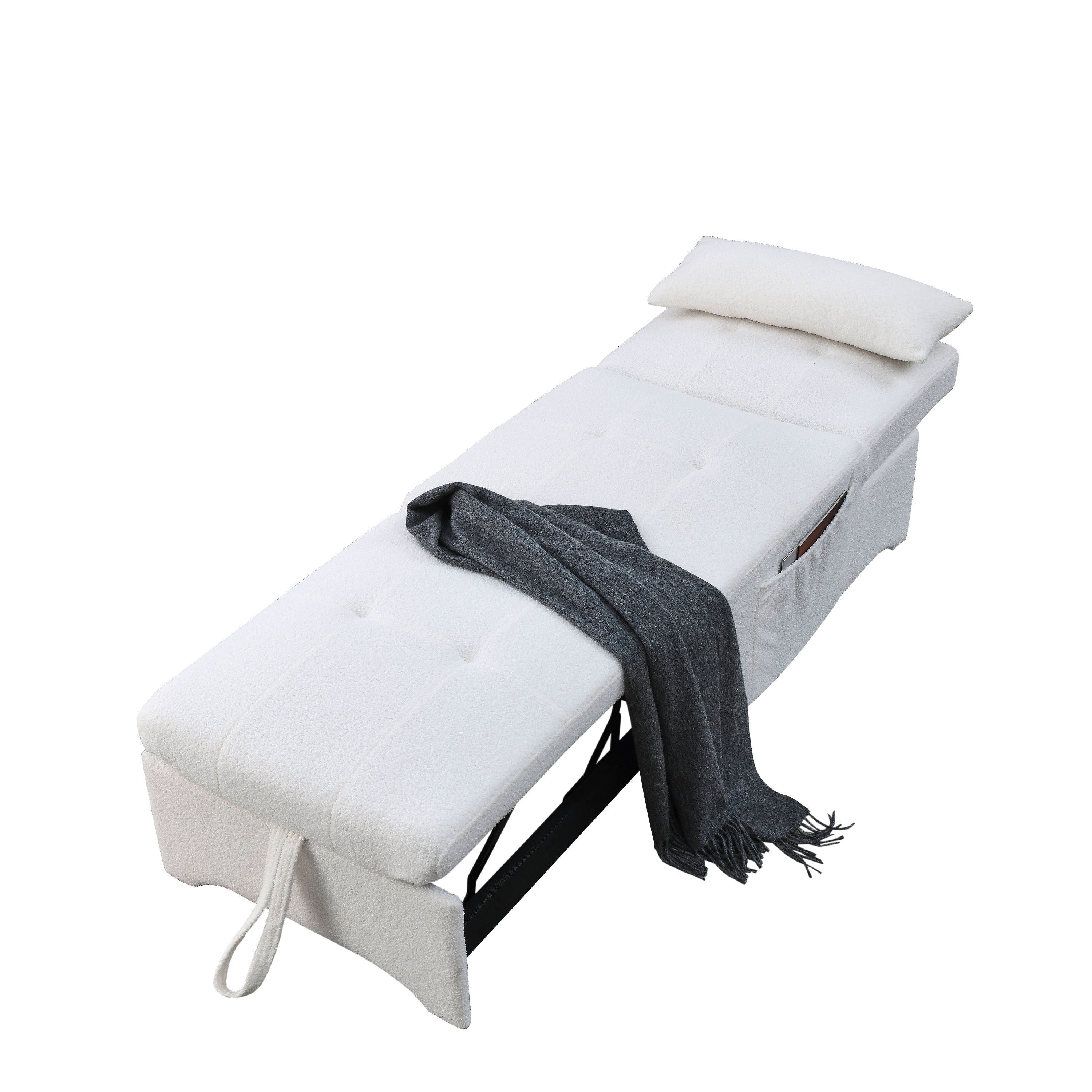 [Video] Welike 24.5"W Sleeper sofa bed, convertible chair 4 in 1 multifunctional folding sleeper sofa bed pull out sleeper sofa bed with adjustable backrest, single bed chair for small spaces - Atlantic Fine Furniture Inc