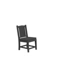 HDPE Dining Chair, Gray, With Cushion, No Armrest, Set of 2 - Atlantic Fine Furniture Inc