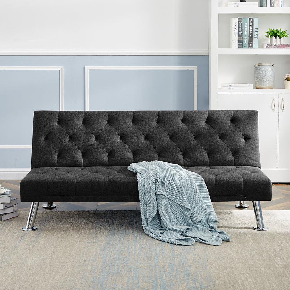 Futon Sofa Bed , Folding  Sofa Couch Bed , Upholstered Convertible Sleeper for Living Room - Atlantic Fine Furniture Inc