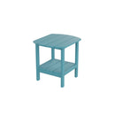 HDPE side table,adirondack table,porch table, patio table for outdoor and pool Blue - Atlantic Fine Furniture Inc