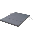 Full Size Folding Mattress,Tri-fold,Washable Linen Cover,Straps,Bonded Foam,Gray(Adapted to LP000072) - Atlantic Fine Furniture Inc