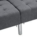 Sofa Bed Convertible Folding Dark Grey Lounge Couch Loveseat Sleeper Sofa  Armrests Living Room Bedroom Apartment Reading Room - Atlantic Fine Furniture Inc