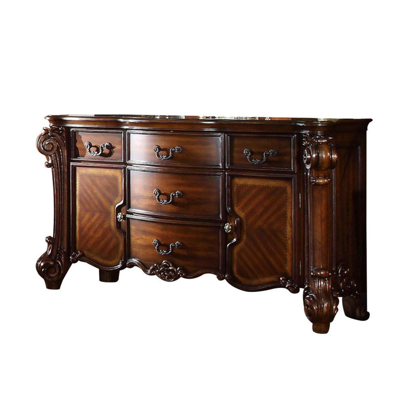 Create an elegant, traditional design in your bedroom with the Vendome dresser.