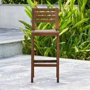 Set of 2 Midcentury modern Patio Wood Bar Chair - Atlantic Fine Furniture Inc