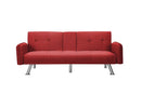 SLEEPER SOFA RED COLOR FABRIC（same as W22339670。Size difference, See Details in page.） - Atlantic Fine Furniture Inc