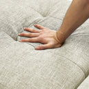 Folding Ottoman Sleeper Sofa Bed, 4 in 1 Function, Work as Ottoman, Chair ,Sofa Bed and Chaise Lounge for Small Space Living, Begie (44” x 26” x 33”H) - Atlantic Fine Furniture Inc