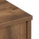 bedside cupboard,Bedside table, drawer cabinet, single door side cabinet, rattan cabinet door, yellow - Atlantic Fine Furniture Inc