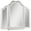 Evangeline - Tri - Fold Vanity Mirror - Silver Oak - Atlantic Fine Furniture Inc