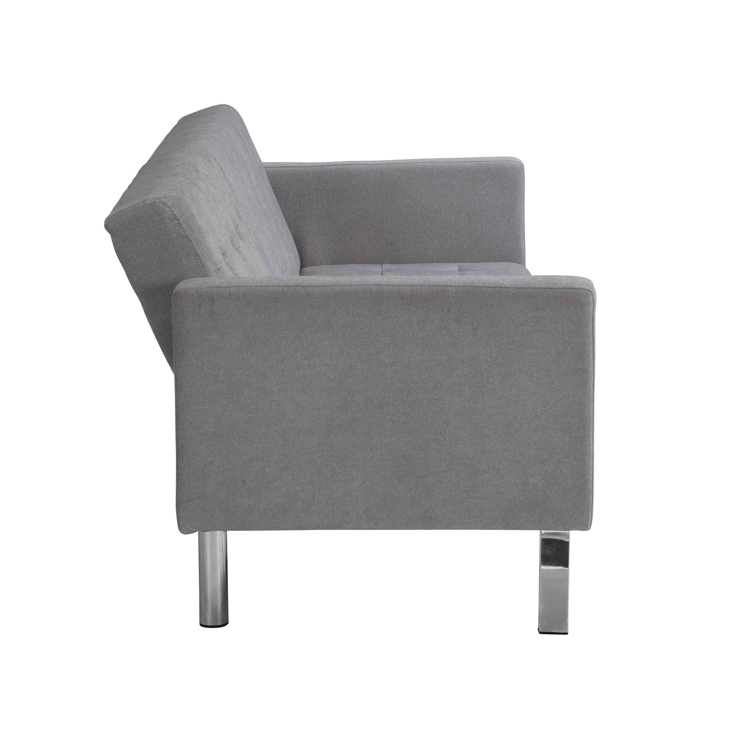 Sofa Bed Convertible Folding Light Grey Lounge Couch Loveseat Sleeper Sofa  Armrests Living Room Bedroom Apartment Reading Room - Atlantic Fine Furniture Inc
