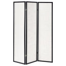 Felice - 3-Panel Room Divider Folding Screen - French Script - Atlantic Fine Furniture Inc