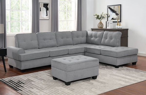 Linore - Sectional - Gray