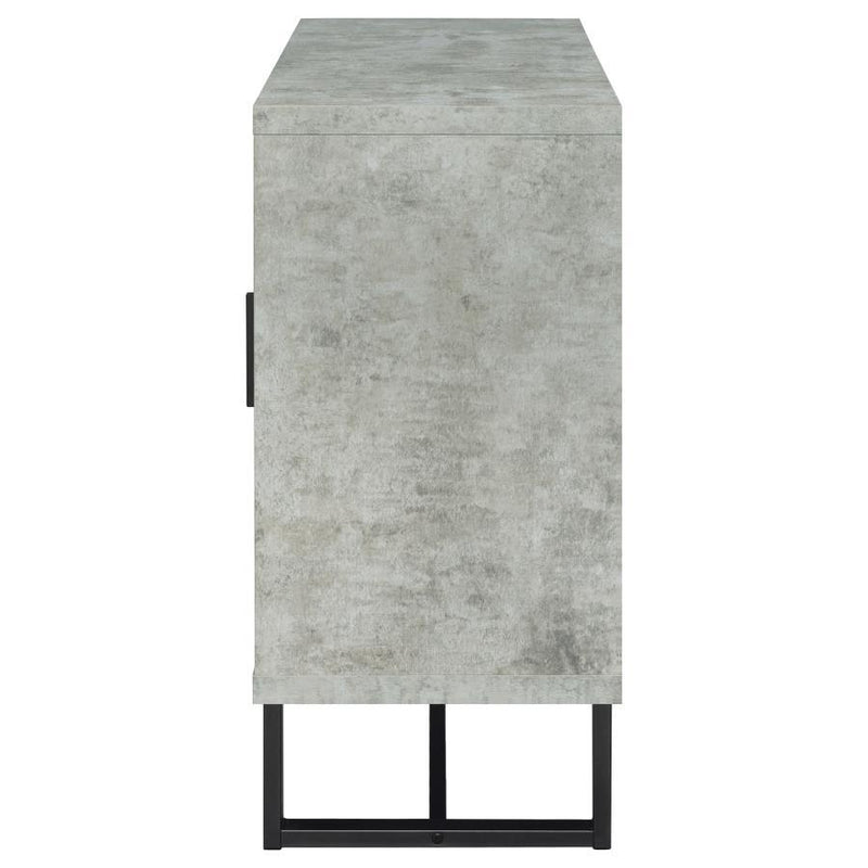 Abelardo - 3-Drawer Accent Cabinet - Weathered Oak And Cement