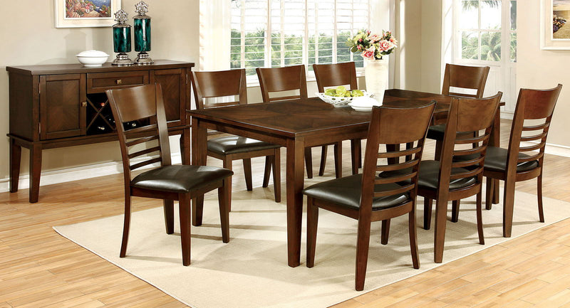 Hillsview - 7 Dining Table With Leaf - Brown Cherry / Espresso