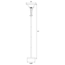Archie - Frosted Torchiere Floor Lamp - Brushed Steel - Atlantic Fine Furniture Inc