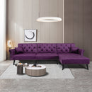 Convertible Sofa bed sleeper Purple Velvet（W223S00001、W223S00711、W223S00872） - Atlantic Fine Furniture Inc