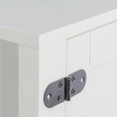 Farmhouse TV Stand, Fireplace TV Stand, Wood Entertainment Center Media Console with Storage,White - Atlantic Fine Furniture Inc