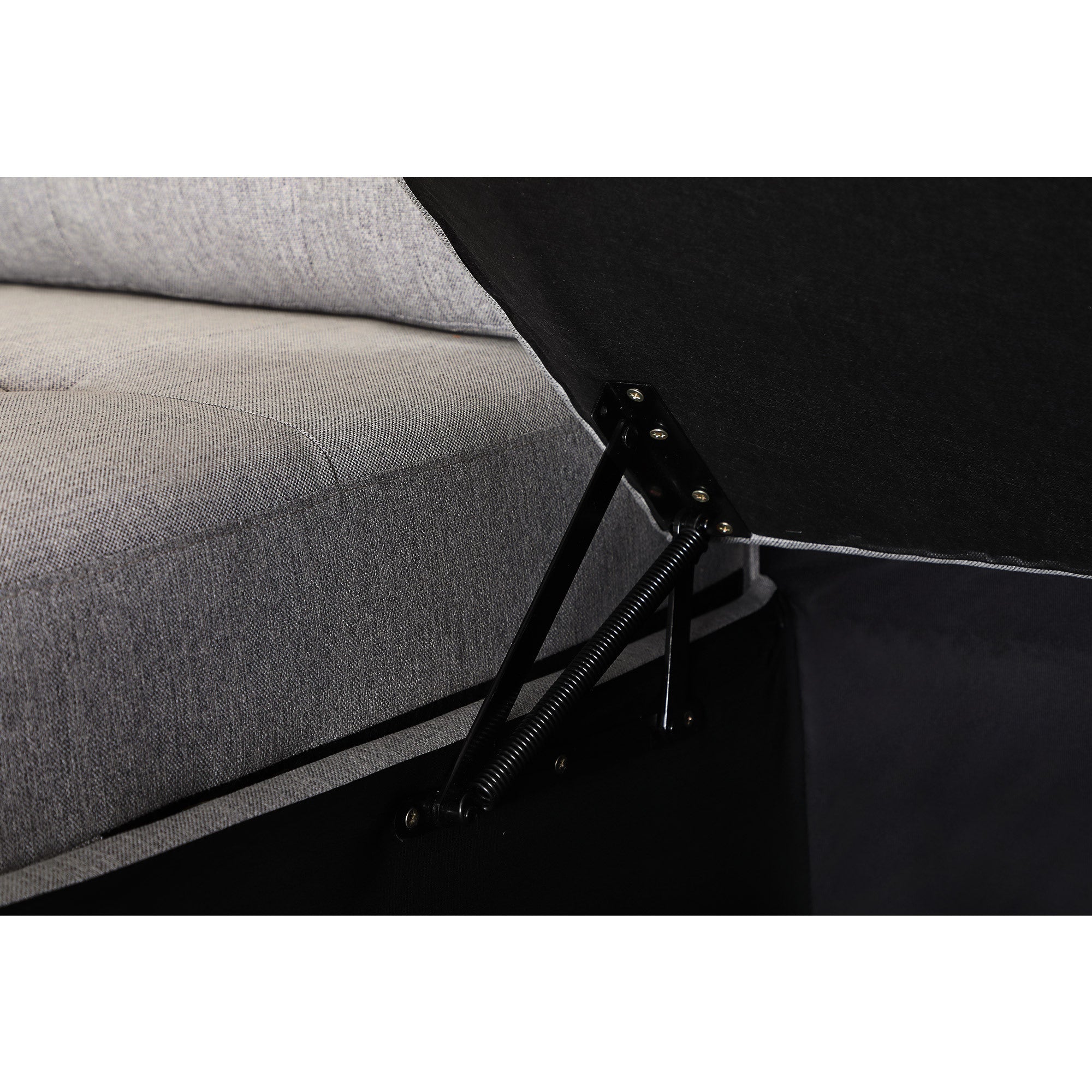 Upholstery Sleeper Sectional Sofa dark gray - Atlantic Fine Furniture Inc