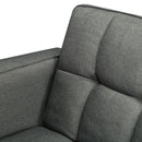 FUTON SLEEPER SOFA WITH 2 PILLOWS Dark gray FABRIC（same as W223S01338、W223S00991。Size difference, See Details in page.） - Atlantic Fine Furniture Inc