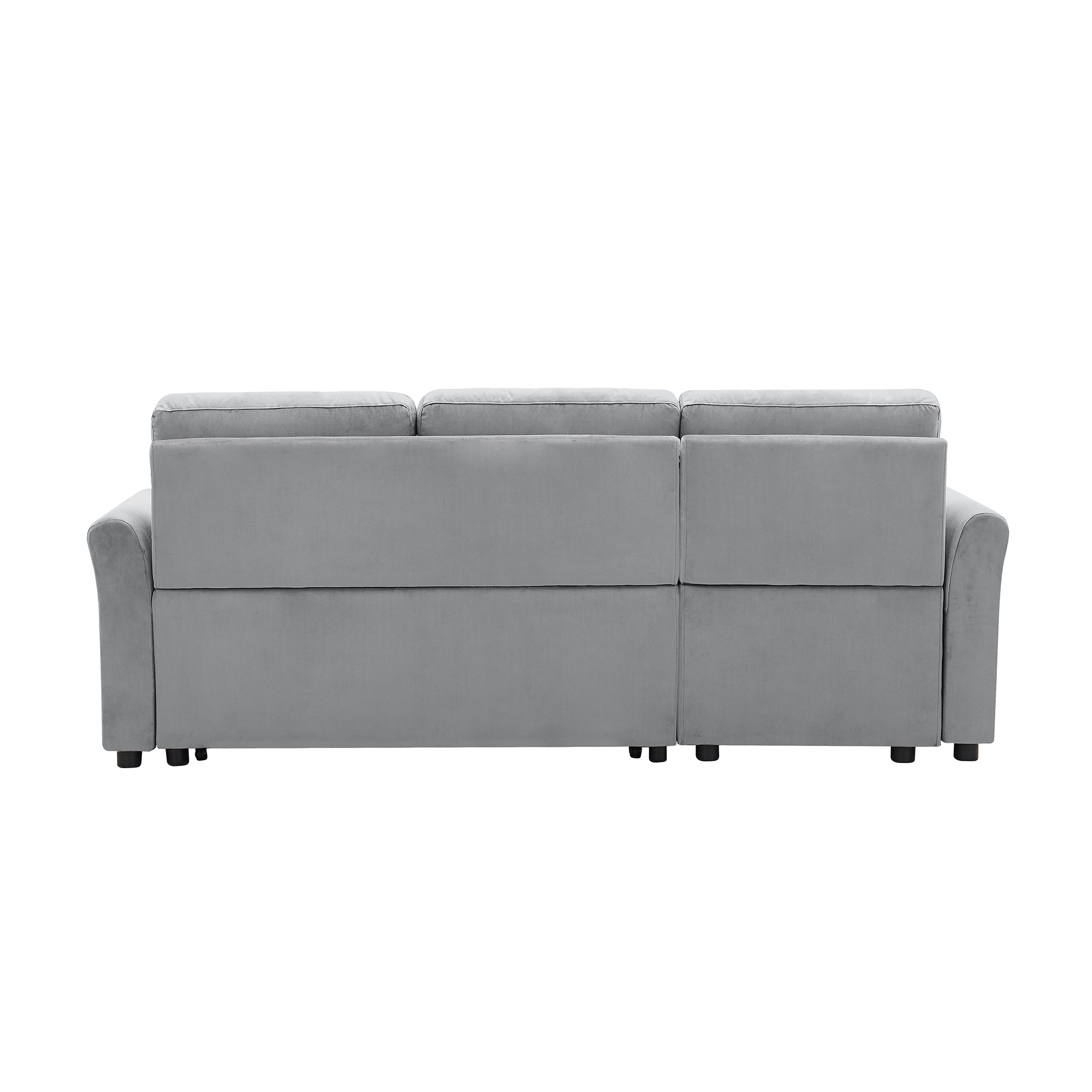 Orisfur. 83" Pull Out Sleeper Sofa Reversible L-Shape 3 Seat Sectional Couch with Storage for Living Room Furniture Set - Atlantic Fine Furniture Inc