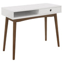 Bradenton - 1-Drawer Wood Writing Desk - White - Atlantic Fine Furniture Inc