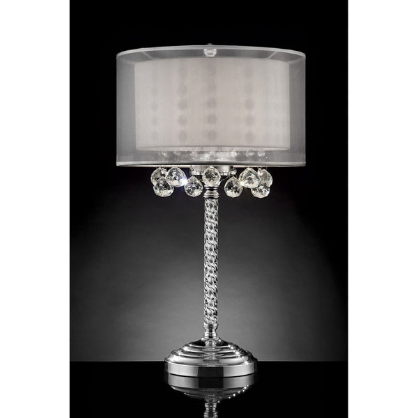 30" Height Table Lamp - Hanging Crystal