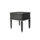 House - Beatrice End Table - Charcoal & Light Gray Finish - Atlantic Fine Furniture Inc