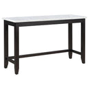 Toby - Marble Counter Dining Table - Rustic Espresso - Atlantic Fine Furniture Inc