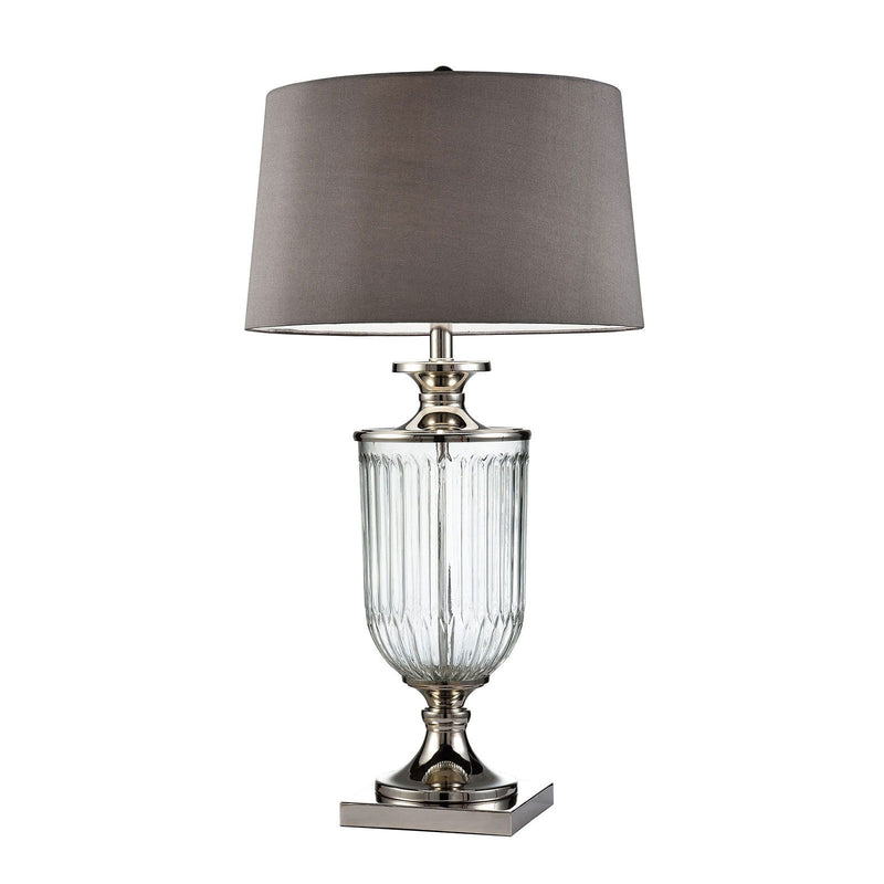 Ira - Table Lamp - Silver / Clear