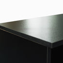 FURNITURE & TV Stand Matte Body High Gloss Doors Modern TV Stand LED,Black - Atlantic Fine Furniture Inc