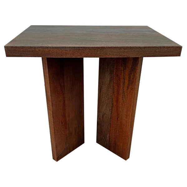 Andando - Rectangular Solid Wood End Table - Mango Brown