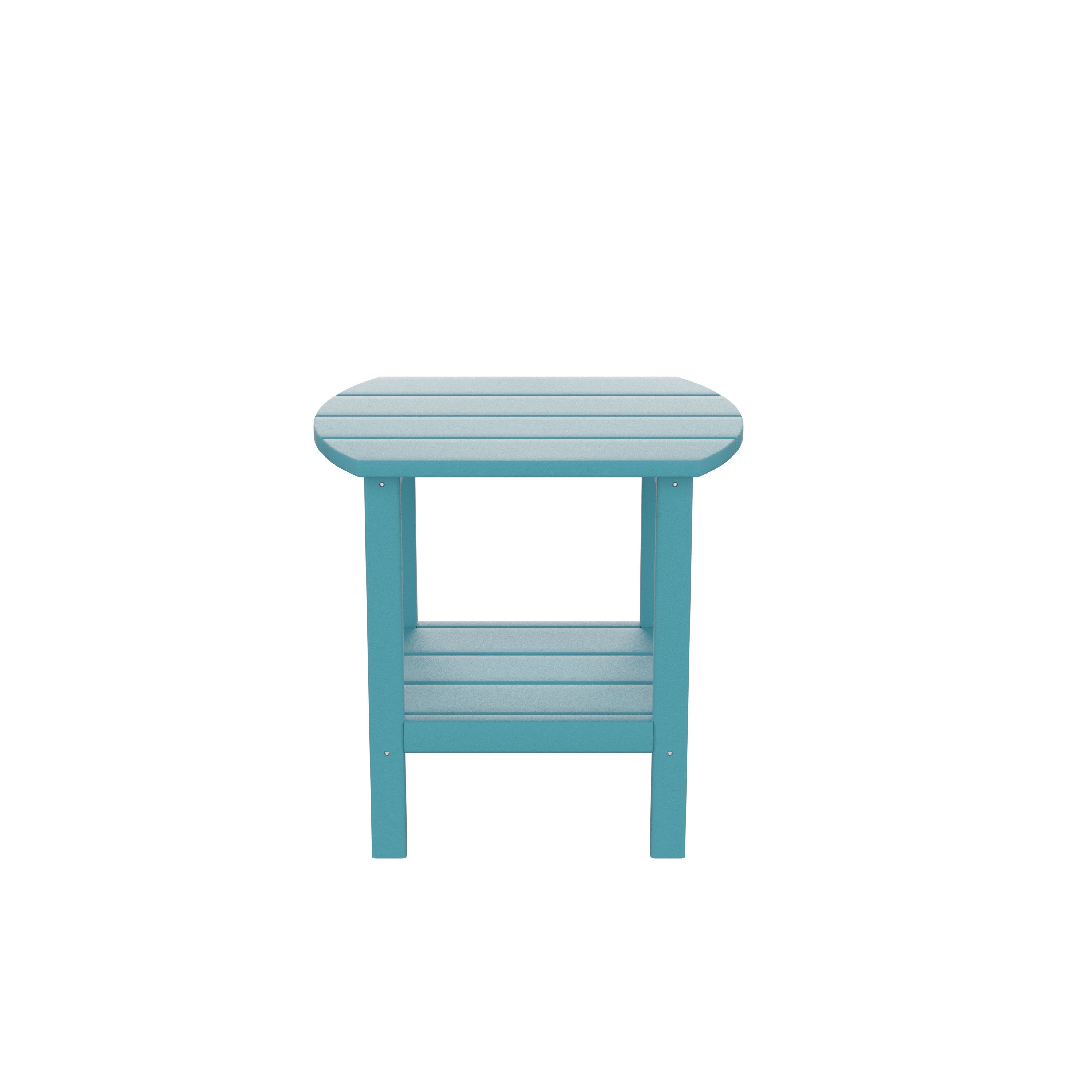 HDPE side table,adirondack table,porch table, patio table for outdoor and pool Blue - Atlantic Fine Furniture Inc
