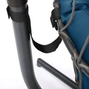 Indoor outdoor patio Wicker Hanging Chair Swing Chair Patio Egg Chair UV Resistant Blue cushion Aluminum frame - Atlantic Fine Furniture Inc