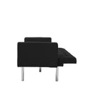 Square arm sleeper sofa Black VELVET ***Not available for sale on Walmart*** - Atlantic Fine Furniture Inc