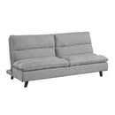 Casual Living Room 1pc Elegant Lounger Light Gray Textured Fabric Upholstered Sleeper Sofa Versatile Placement Furniture - Atlantic Fine Furniture Inc
