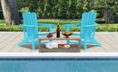 Resistant Adirondack Chair for Patio Deck Garden
Plastic Adirondack Chair, Fire Pit Chair, Blue,1 piece. - Atlantic Fine Furniture Inc