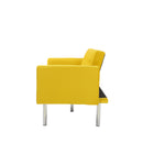 Square arm sleeper sofa Yellow Velvet ***Not available for sale on Walmart*** - Atlantic Fine Furniture Inc