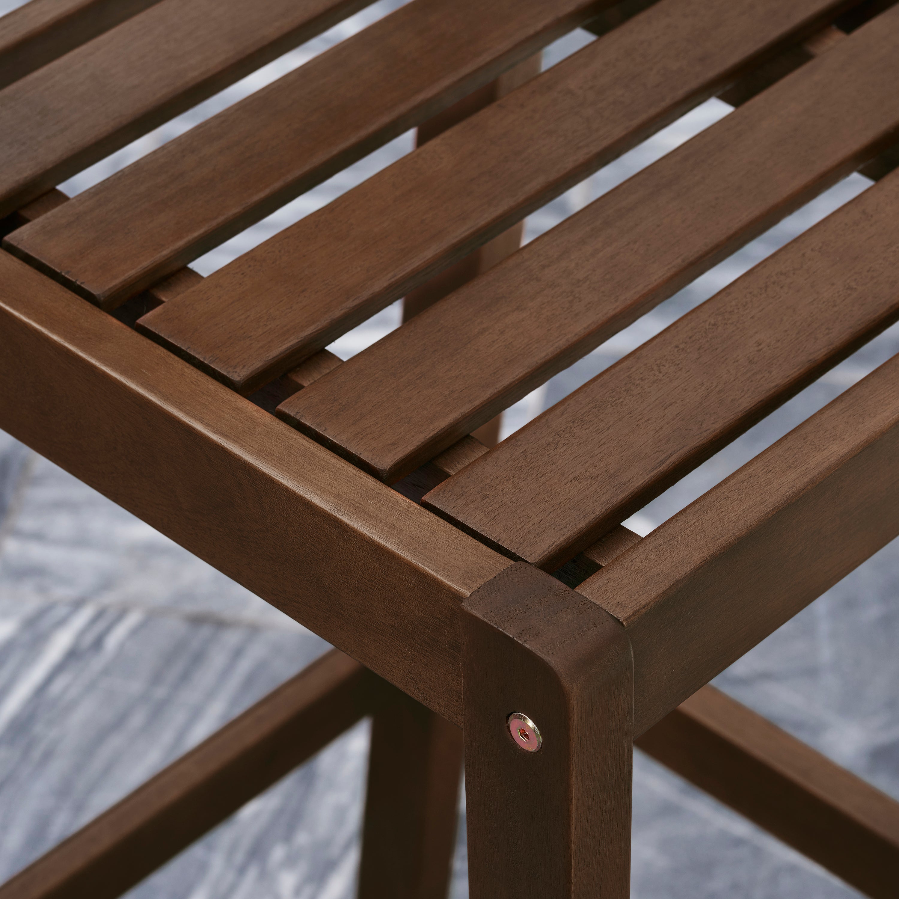 Set of 2 Midcentury modern Patio Wood Bar Chair - Atlantic Fine Furniture Inc