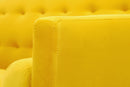 Square arm sleeper sofa Yellow Velvet ***Not available for sale on Walmart*** - Atlantic Fine Furniture Inc
