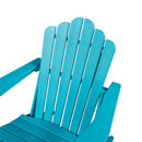 Classic Outdoor Adirondack Chair Set of 2 for Garden Porch Patio Deck Backyard, Weather Resistant Accent Furniture, Blue - Atlantic Fine Furniture Inc