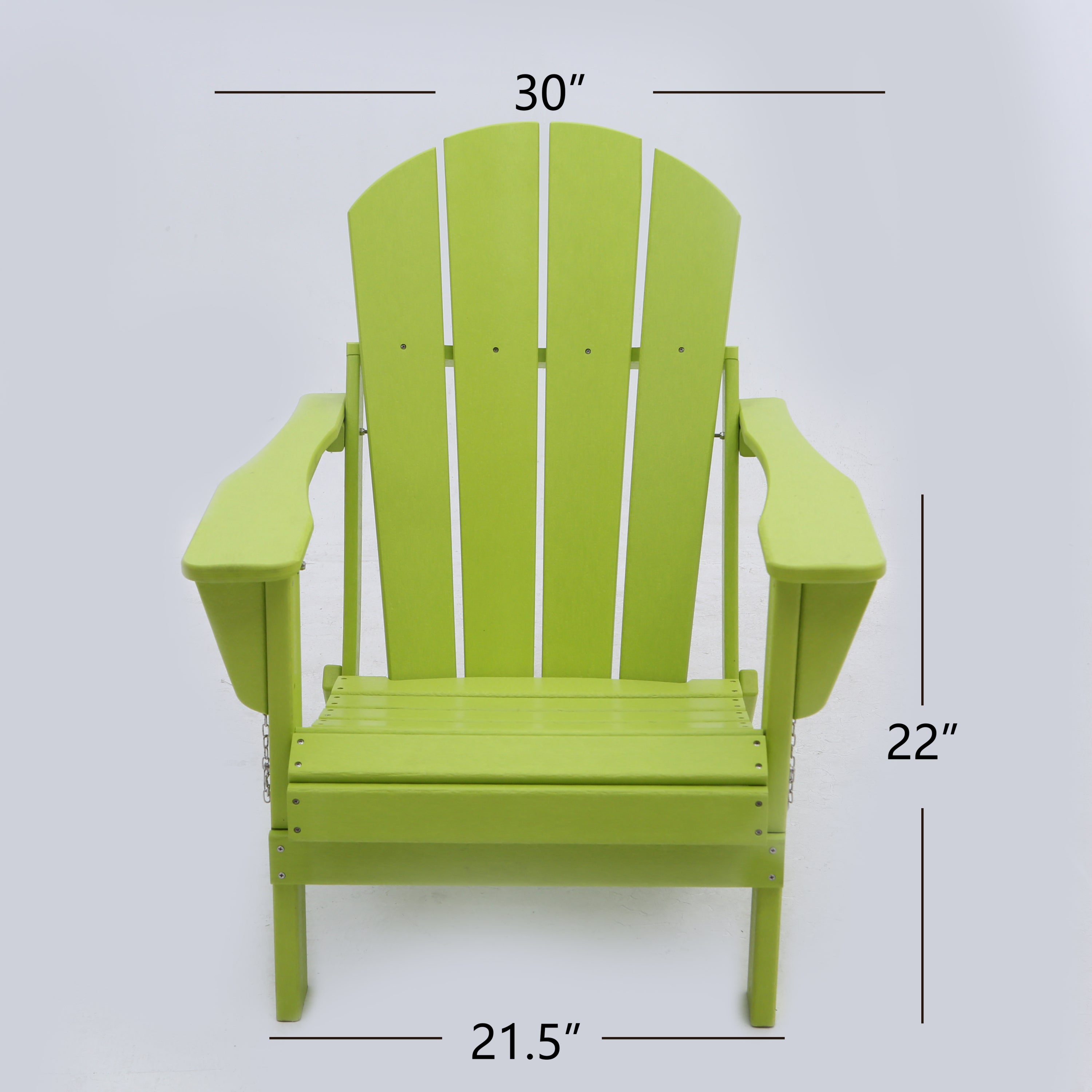 Classic Solid All-weather Folding Plastic Adirondack Chair - Atlantic Fine Furniture Inc