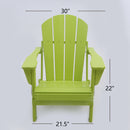 Classic Solid All-weather Folding Plastic Adirondack Chair - Atlantic Fine Furniture Inc